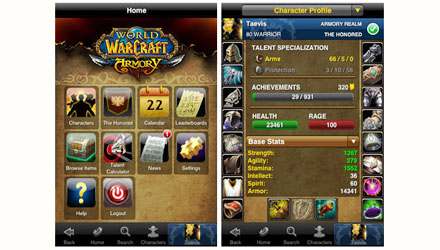 Da Blizzard un'applicazione gratuita per iPhone dedicata a WoW