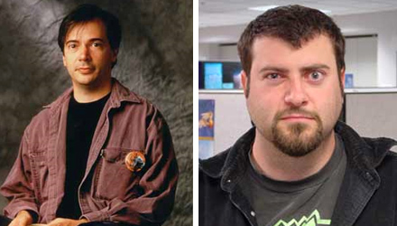 Richard Garfield e Skaff Elias (Magic: The Gathering) al lavoro su Mind Twist