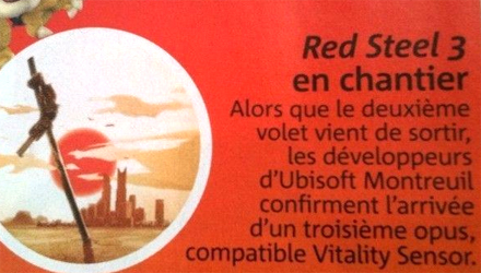 Red Steel 3 già in sviluppo, supporterà il Vitality Sensor