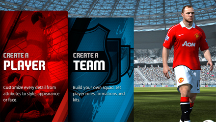 FIFA 11 Creation Center online e operativo