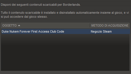 La demo di Duke Nukem Forever per chi ha una copia di Borderlands su Steam
