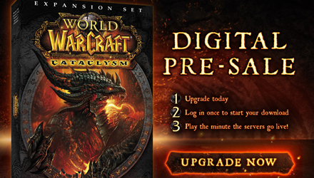 È attivo il preorder per World of Warcraft: Cataclysm su Battle.net