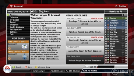 FIFA 12: primi dettagli sulla modalità Carriera