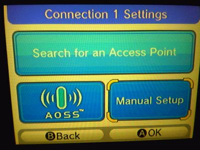 Nintendo WiFi - Immagini dell'interfaccia