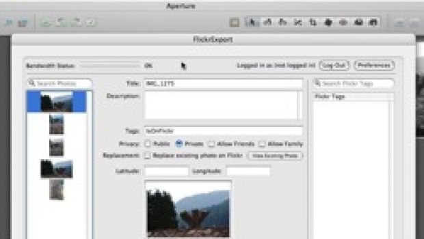 FlickrExport 1.0 per Aperture