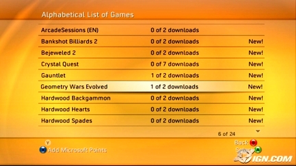 Windows Vista ed il Live Arcade