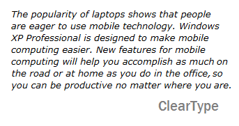 ClearType in Vista. Sempre un vantaggio?