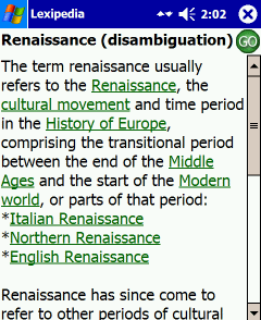 Lexipedia, l'enciclopedia a misura di palmare