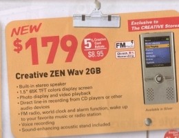 Nuovo Zen da Creative: Wav