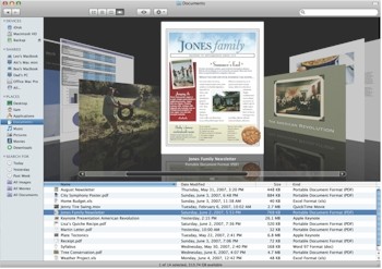 Riflessioni sull'interfaccia di Leopard