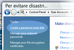 Per evitare di dimenticare la password...