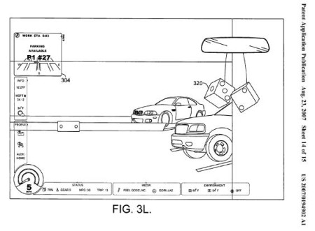 Un brevetto Microsoft mostra HUD per automobili
