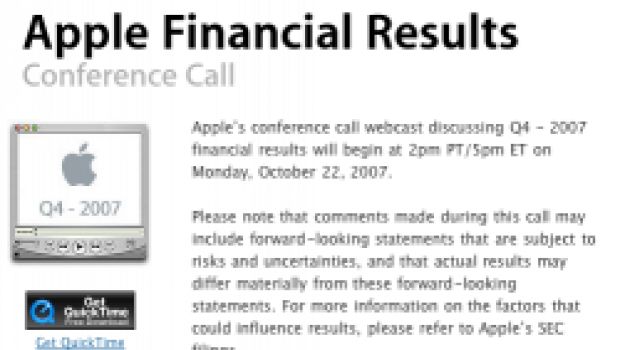 Trimestre fiscale: i risultati lunedì 22