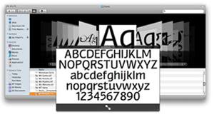 Anteprima completa dei font