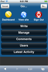 Gestire il proprio blog WP dall'iPhone