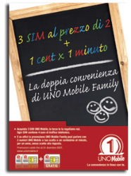 UNO Mobile lancia Starter Kit 3x2