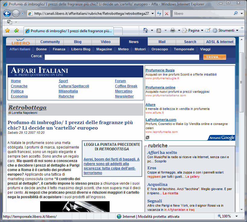 Google AdSense non è un direttore!