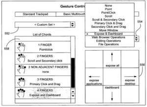 Brevetto multi-touch per Mac OS X
