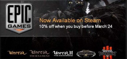 I titoli Epic Games entrano nel catalogo Steam