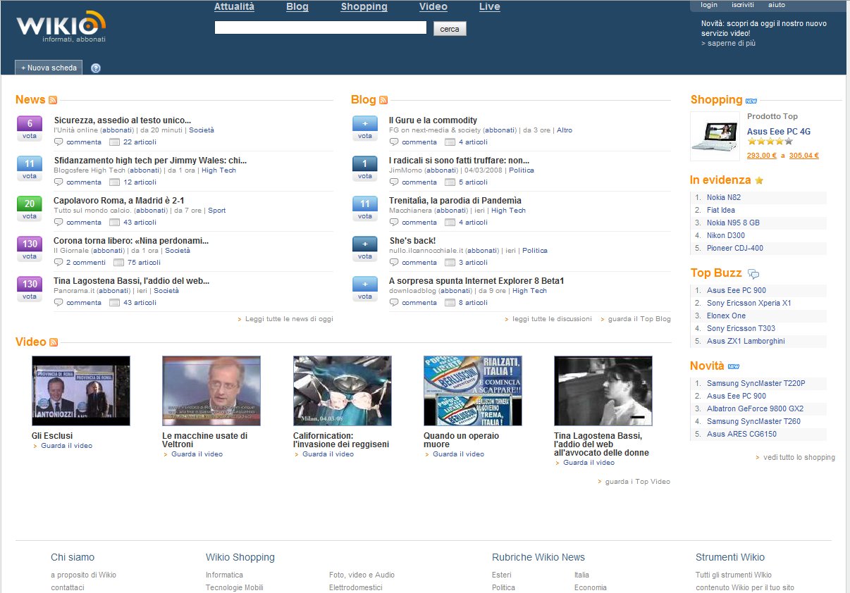 Wikio cambierà home page e nome