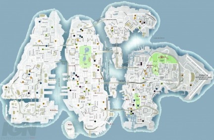 Grand Theft Auto IV: la mappa in stile Google Earth