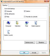 Personalizzare le icone del desktop su Vista