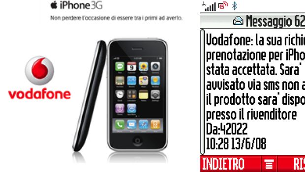 iPhone 3G: come prenotarlo con Vodafone (Aggiornato)