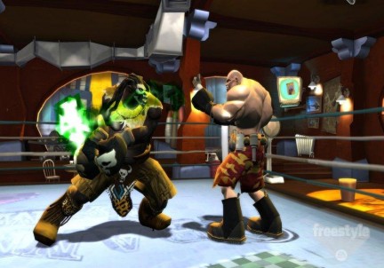 FaceBreaker: immagini della versione Wii