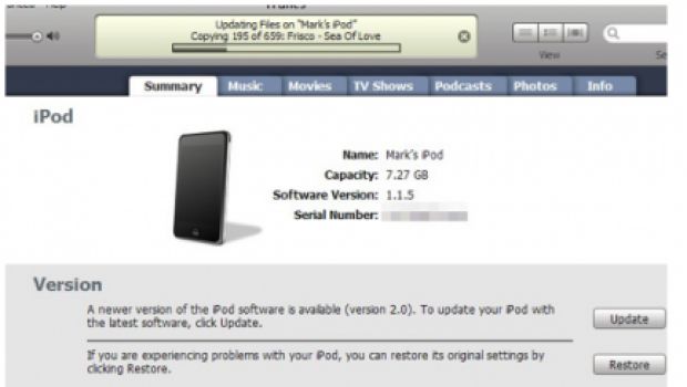 Fa capolino il firmware 1.1.5 per iPod Touch