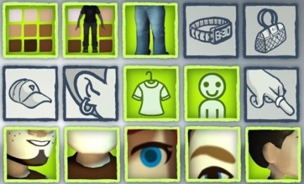 Prime immagini dell'avatar creator su Xbox 360