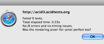 WebKit supera completamente il test Acid3