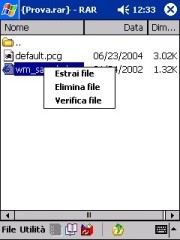 PocketRAR, comprimere e decomprimere gli archivi