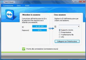 Controllo remoto in Vista con TeamViewer