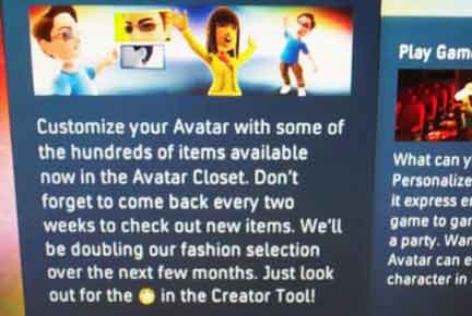 Xbox Experience: aggiornamenti per gli Avatar ogni due settimane