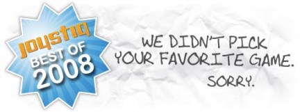 Best of  2008: i migliori 10 titoli dell'anno passato secondo Joystiq