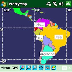 PrettyMap: il mappamondo sul nostro Pocket Pc