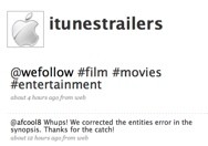Apple Movie Trailer approda su Twitter?