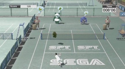 Virtua Tennis 2009 e i suoi strambi minigiochi ancora in video