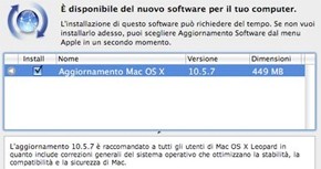Mac OS X si aggiorna alla versione 10.5.7