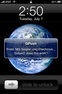 GPush: Gmail Push per iPhone