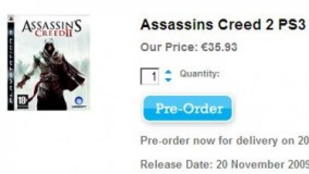 Preordine di Assassin's Creed 2 a 35€