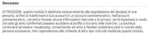 Da Facebook non si esce. Nemmeno da morti