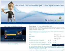 Sky arriva sull'Xbox 360 in Gran Bretagna