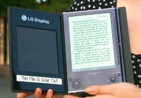 LG Solar Cell, un prototipo di eBook ad energia solare