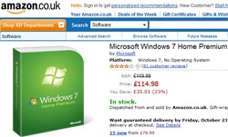 Windows 7 parte fortissimo su Amazon UK