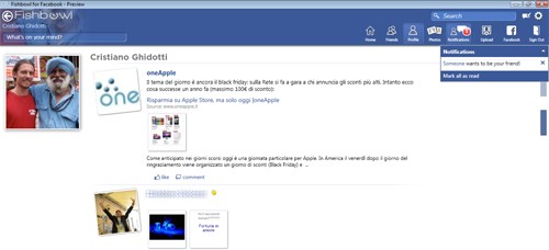 Fishbowl: un'applicazione desktop per gestire il profilo Facebook