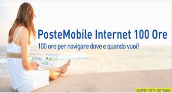 PosteMobile: nuova offerta Internet 100 Ore