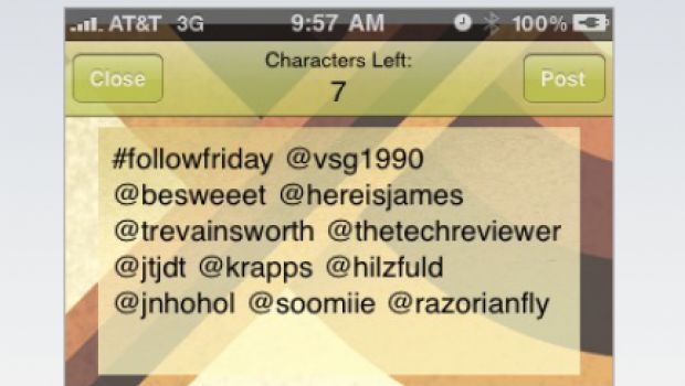 Follow Friday Generator automatizza Twitter su iPhone