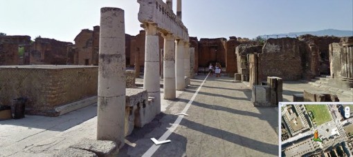 Google porta le immagini di Pompei su Street View