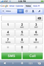 Google Voice arriva su iPhone e webOS, grazie ad una Web app